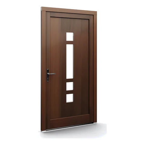 Voordeur in houtlook